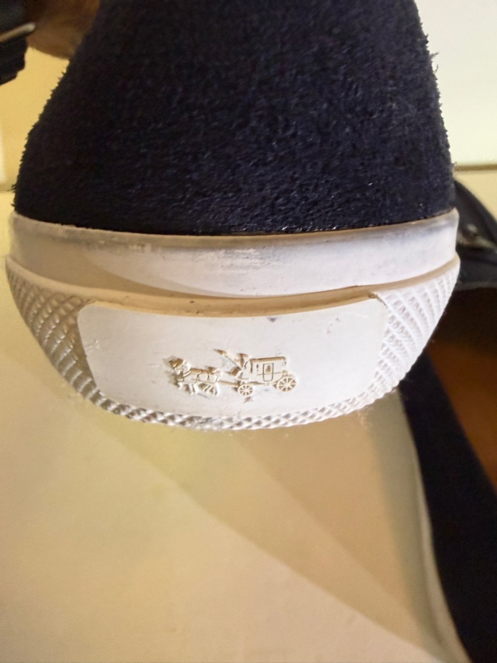 COACH Corey Navy Blue Suede Turnlock Loafer Sneakers Shoes AD0974 Women's 10 B - Picture 6 of 12